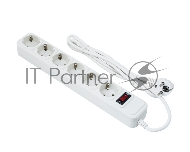 Сетевой фильтр Exegate EX221230RUS Сетевой фильтр Exegate SP-6-3W (6 розеток, 3м, евровилка, белый)