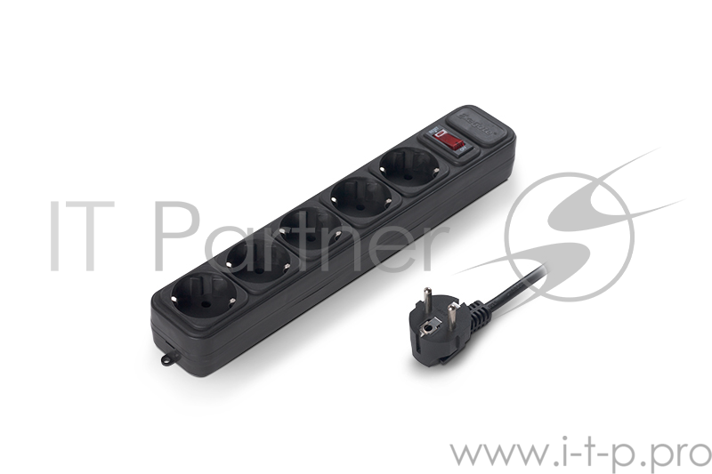 Сетевой фильтр Exegate EX266859RUS Сетевой фильтр Exegate SP-5-1.5B (5 розеток, 1.5м, евровилка, черный)