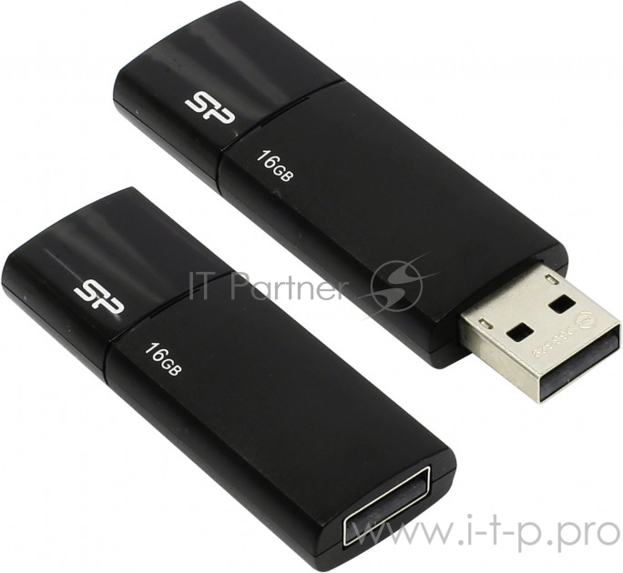 Носитель информации Silicon Power USB Drive 16Gb Ultima U05 SP016GBUF2U05V1K {USB2.0, Black}
