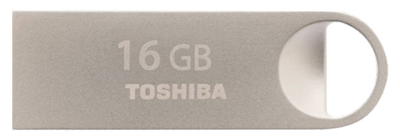 Флеш Диск Toshiba 16Gb Owari U401 THN-U401S0160E4 USB2.0 серебристый