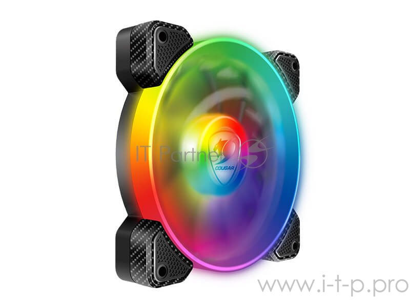 Вентилятор Cougar VORTEX RGB SPB PWM 120 120x120x25мм (40шт./кор, пит. от мат.платы и БП, 600-1500об/мин) (CF-V12SPB-RGB) Retail