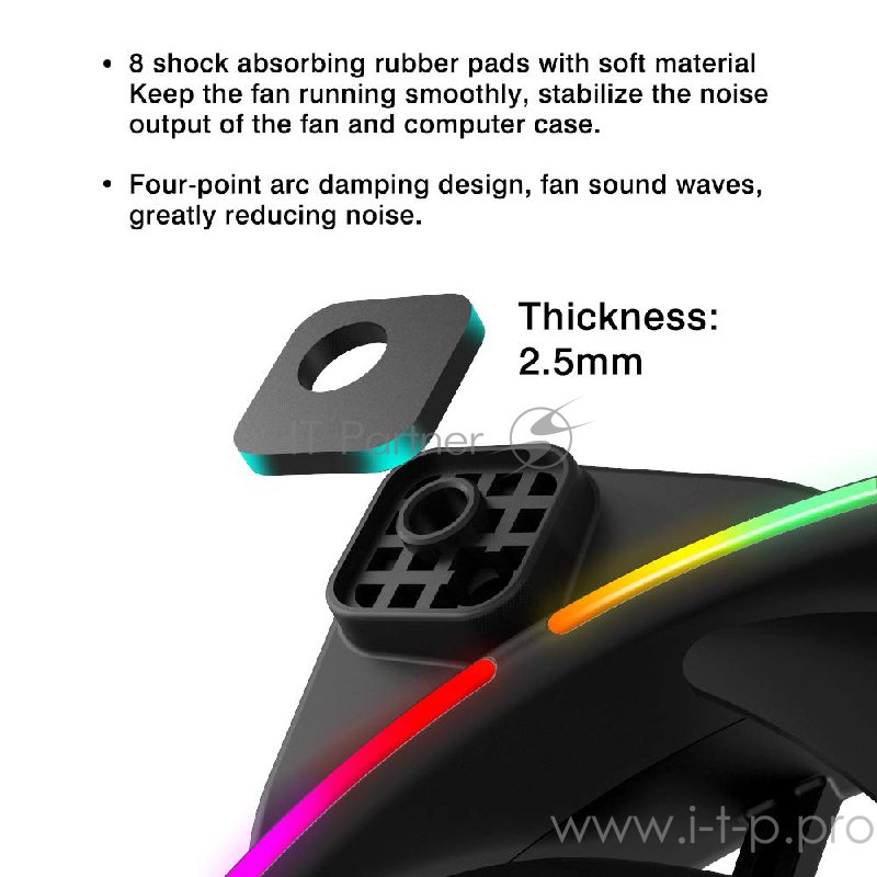 Вентилятор PCCooler CORONA FRGB KIT (3 IN 1) 120x120x25мм (PWM, Addressable, RGB контроллер, 20шт./кор, пит. от мат.платы и БП, 1000-2000 об/мин) Retail