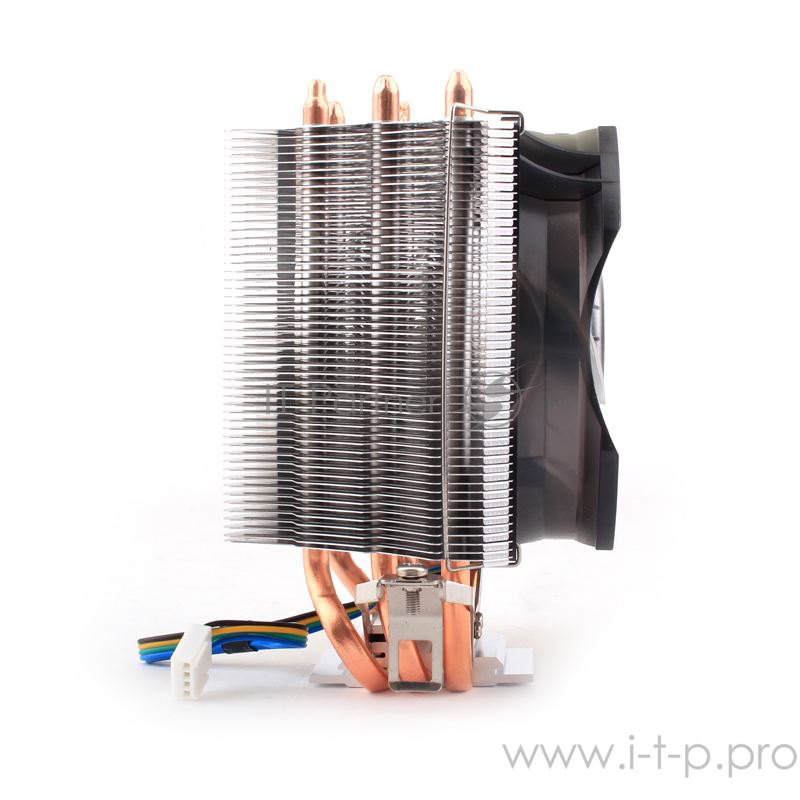 Кулер AARDWOLF Performa 7X (APF-7X-92LED) S775/115X/AM2/AM3/AM4 (15 шт/кор, TDP 105W, BLUE LED вент-р 92мм с PWM, 3 тепловые трубки 6мм, 1350-2100RPM, 18-26dBa)