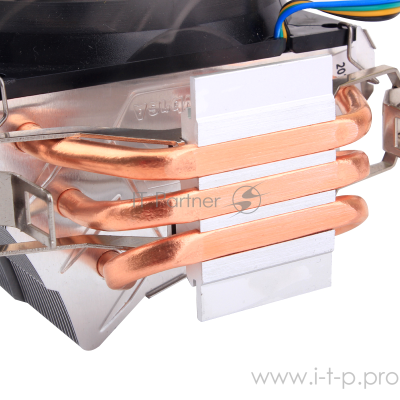 Кулер AARDWOLF Performa 7X (APF-7X-92LED) S775/115X/AM2/AM3/AM4 (15 шт/кор, TDP 105W, BLUE LED вент-р 92мм с PWM, 3 тепловые трубки 6мм, 1350-2100RPM, 18-26dBa)