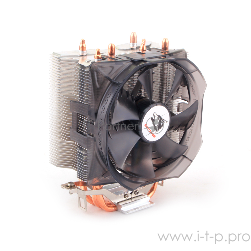 Кулер AARDWOLF Optima 8X (APCS8H) 115X/FM1/2+/AM2/2+/AM3/3+/AM4 (10 шт/кор, TDP 130W, вент-р 100мм с PWM, 3 тепловые трубки 6мм, 1200-2100RPM, 18,2-30dBa)