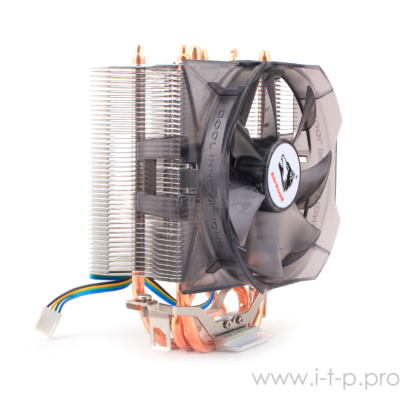 Кулер AARDWOLF Optima 8X (APCS8H) 115X/FM1/2+/AM2/2+/AM3/3+/AM4 (10 шт/кор, TDP 130W, вент-р 100мм с PWM, 3 тепловые трубки 6мм, 1200-2100RPM, 18,2-30dBa)