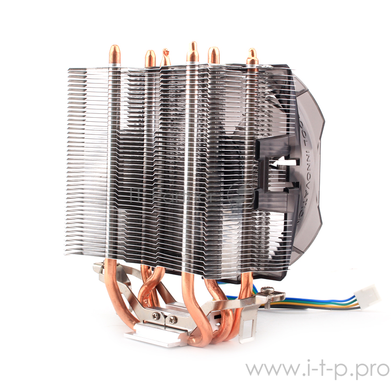 Кулер AARDWOLF Optima 8X (APCS8H) 115X/FM1/2+/AM2/2+/AM3/3+/AM4 (10 шт/кор, TDP 130W, вент-р 100мм с PWM, 3 тепловые трубки 6мм, 1200-2100RPM, 18,2-30dBa)