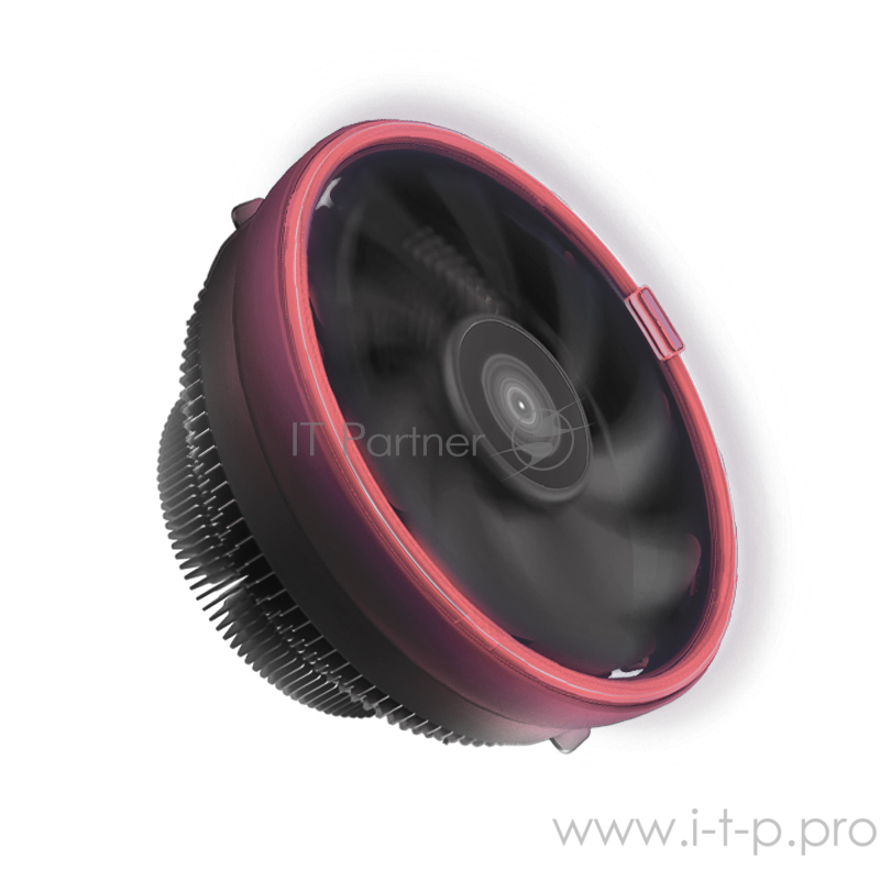 Кулер PCCooler E126M R S775/115X/AM2/2+/AM3/3+/AM4/FM (48 шт/кор, TDP 92W, вент-р 120мм с PWM, Red LED FAN, 1000-1800RPM, 26.5dBa) Retail Color Box