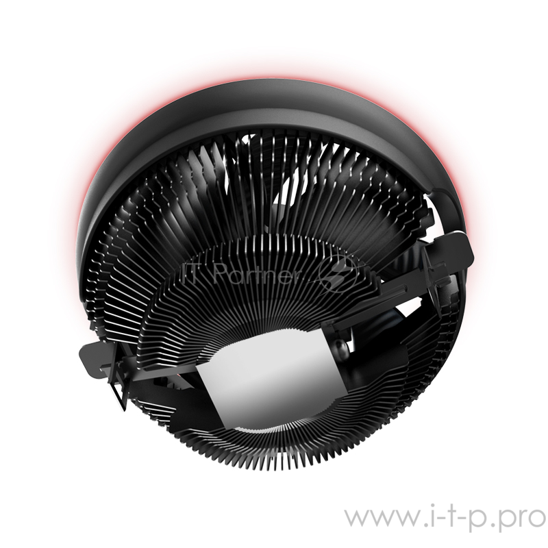 Кулер PCCooler E126M R S775/115X/AM2/2+/AM3/3+/AM4/FM (48 шт/кор, TDP 92W, вент-р 120мм с PWM, Red LED FAN, 1000-1800RPM, 26.5dBa) Retail Color Box