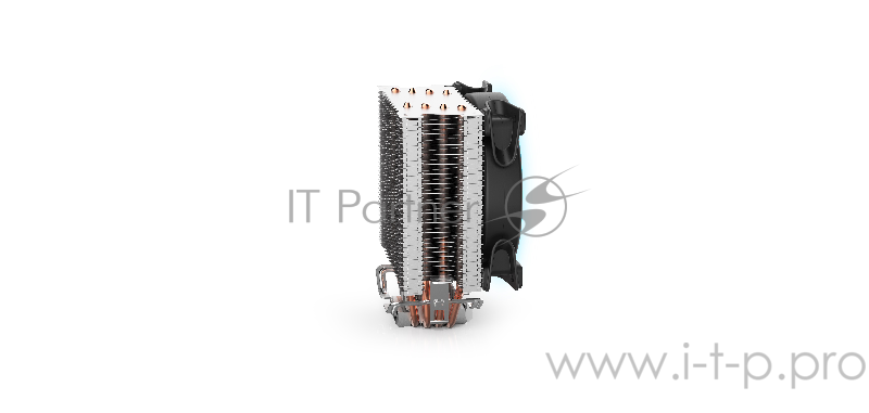 Кулер PCCooler GI-X4B S775/115X/AM2/AM3/AM4 (24 шт/кор, TDP 145W, 120mm PWM SilentPro Blue LED FAN, 4 тепловые трубки 6мм, 1000-1800RPM, 26.5dBa)