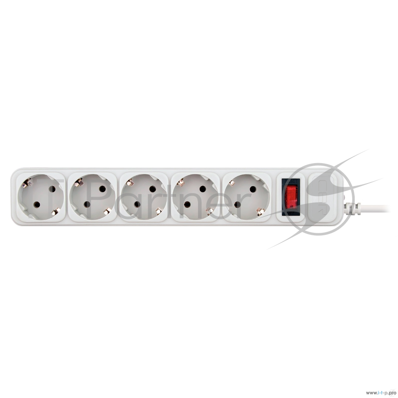сбр CBR Сетевой фильтр CSF 2500-5.0 5 розеток, 5.0 метров, White PC (пакет)