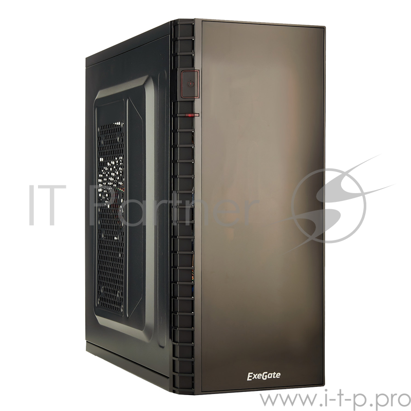 Корпус Exegate EX278408RUS Miditower Exegate XP-331U Black, ATX, <XP600, Black,120mm>, 1*USB+1*USB3.0, Audio
