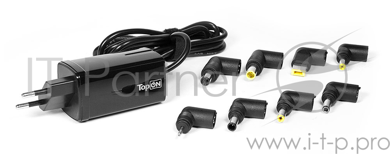 Универсальное зарядное устройство TopON U90W для ноутбуков и цифровой техники. 8 коннекторов.