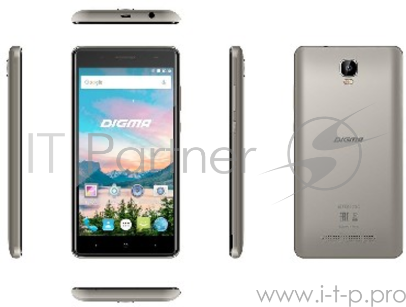 Смартфон Digma HIT Q500 3G 8Gb серый моноблок 3G 2Sim 5