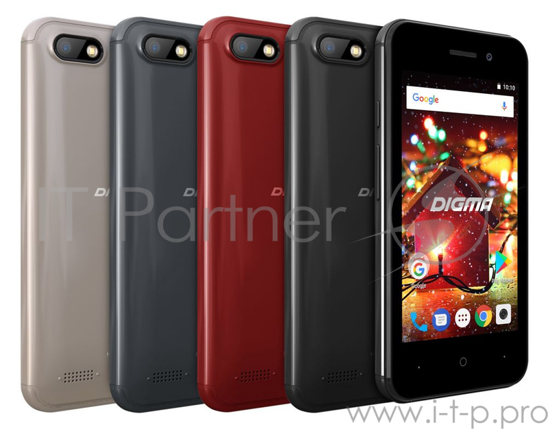 Смартфон Digma HIT Q401 3G 8Gb серый титан моноблок 3G 2Sim 4