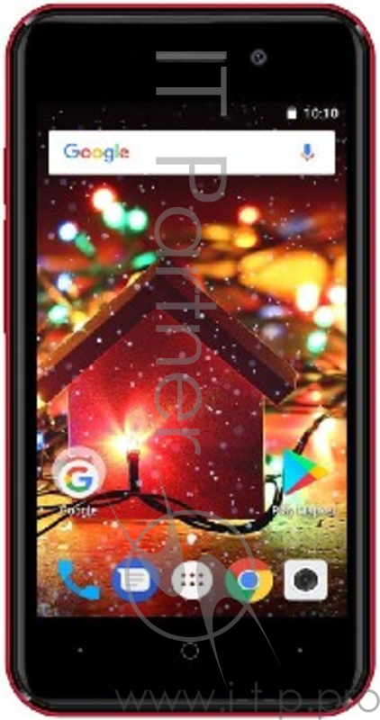 Смартфон Digma HIT Q401 3G 8Gb красный моноблок 3G 2Sim 4