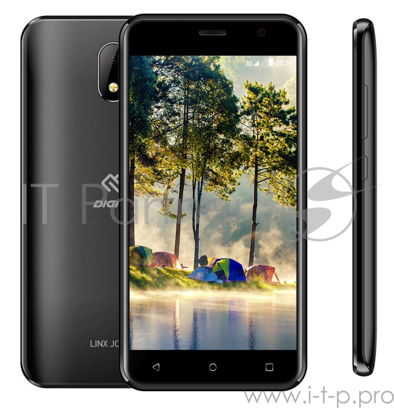 Смартфон Digma Joy 3G Linx 4Gb 512Mb черный моноблок 3G 2Sim 5
