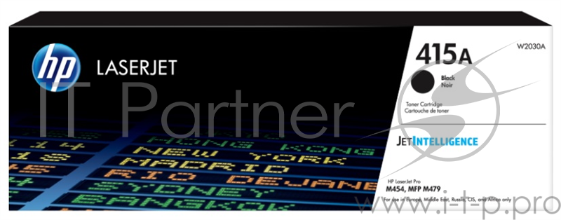 Тонер Картридж HP 415A W2030A черный (2400стр.) для HP LJ M454/MFP M479