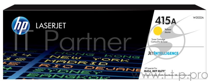 Тонер Картридж HP 415A W2032A желтый (2100стр.) для HP HP LJ M454/MFP M479