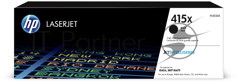 Тонер Картридж HP 415X W2030X черный (7500стр.) для HP LJ M454/MFP M479
