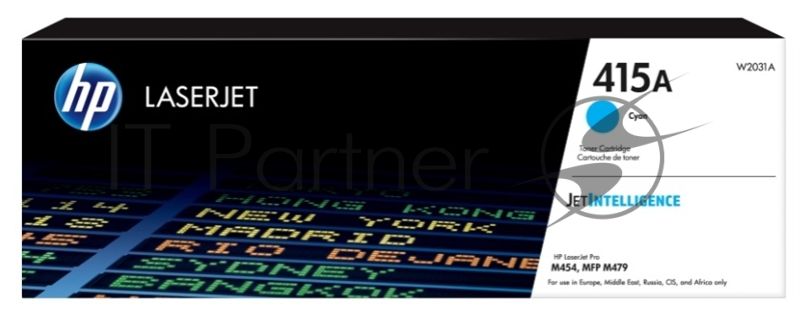 Тонер Картридж HP 415A W2031A голубой (2100стр.) для HP HP LJ M454/MFP M479