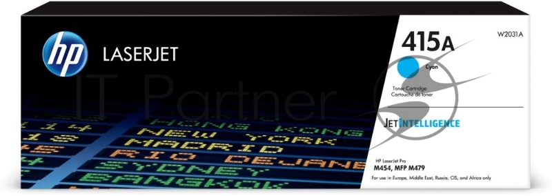 Тонер Картридж HP 415A W2031A голубой (2100стр.) для HP HP LJ M454/MFP M479