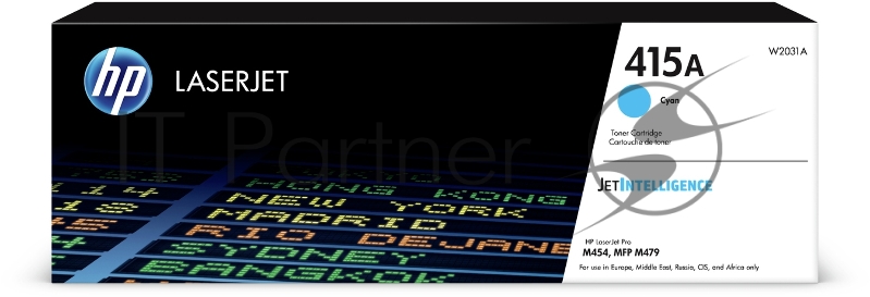 Тонер Картридж HP 415A W2031A голубой (2100стр.) для HP HP LJ M454/MFP M479