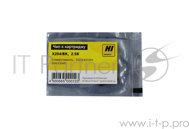 Чип к картриджу Lexmark X203/204 (Hi-Black) , 2,5K