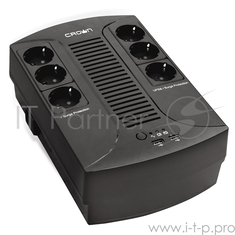 ИБП CROWN ИБП CMUS-265 EURO SMART {Line Interactive, 650VA360W, розетки 6*EURO} CM000001921