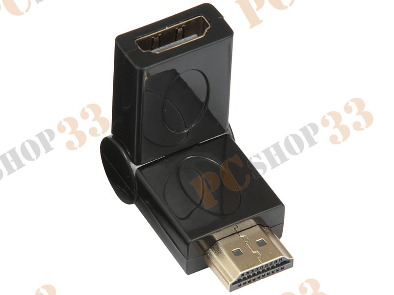 Переходник HDMI<->HDMI(F) ORIENT C070, поворотный