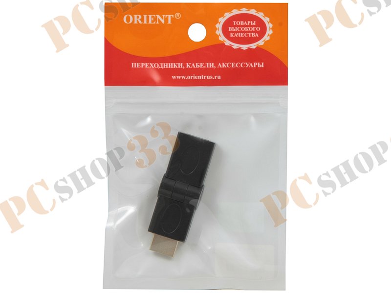 Переходник HDMI<->HDMI(F) ORIENT C070, поворотный