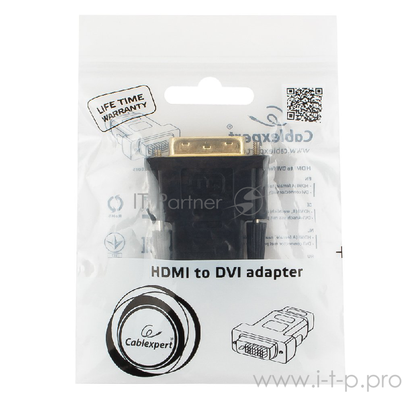 Переходник DVI<->HDMI(F) Gembird A-HDMI-DVI-2