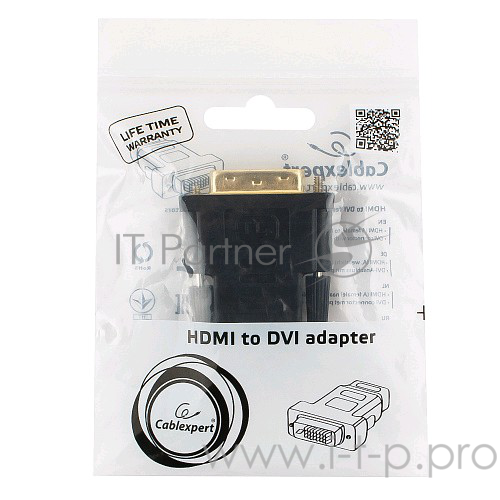 Переходник DVI<->HDMI(F) Gembird A-HDMI-DVI-2