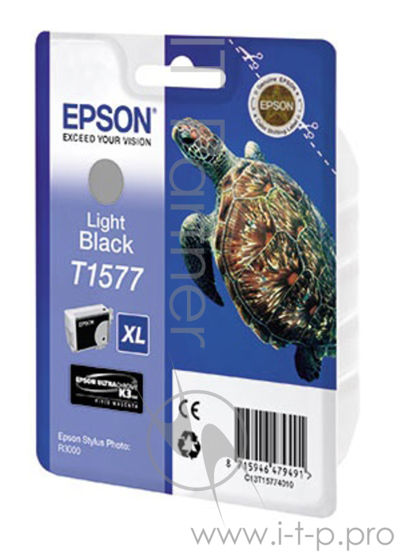 Расходные материалы EPSON C13T15774010 EPSON для Stylus Photo R3000 (Light Black) (cons ink)