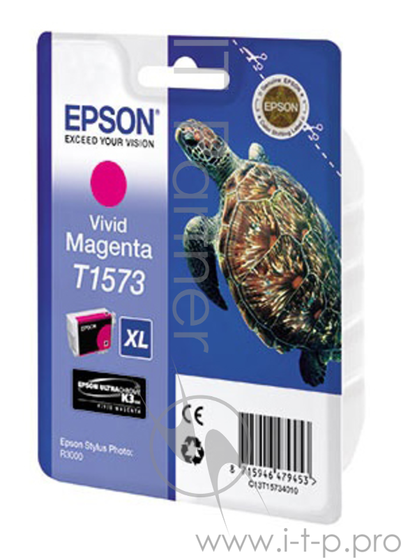 Расходные материалы EPSON C13T15734010 EPSON для Stylus Photo R3000 (Vivid Magenta) (cons ink)