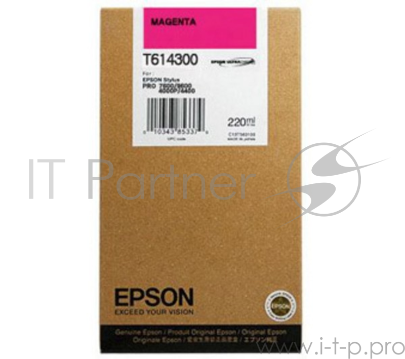 Расходные материалы EPSON C13T614300 Epson картридж для Stylus Pro 4450 (magenta), 220 мл.