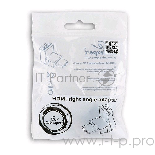 Переходник HDMI<->HDMI(F) Gembird Cablexpert A-HDMI270-FML, угловой