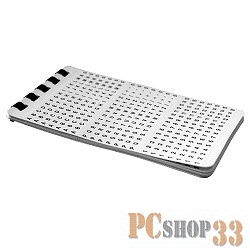 Монтажное оборудование Hyperline WMB-2 Самоклеющиеся маркеры 25.0мм x 6.5мм (A-Z, /, +,-, 0-15), переплет (10 листов)