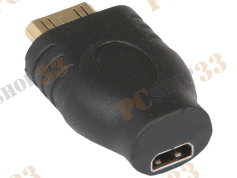 Переходник mini-HDMI<->micro-HDMI(F) Flextron AHH-micHFminiHM-01-P1, позолоченные контакты