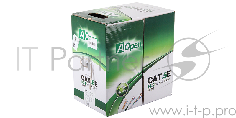 Кабель Aopen/Qust Кабель UTP кат. 5e 4 пары (305м) 0.4мм, медный 6938510882561