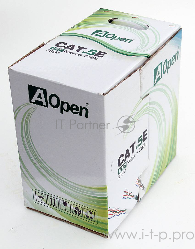 Кабель Aopen/Qust Кабель UTP кат. 5e 4 пары (305м) 0.4мм, медный 6938510882561