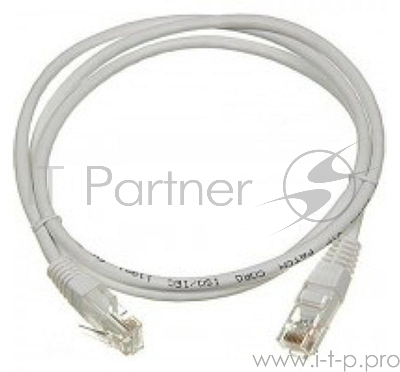 Кабель Патч-корд Lanmaster UTP TWT-45-45-1.0-GY вилка RJ-45-вилка RJ-45 кат.5е 1м серый ПВХ (уп.:1шт)