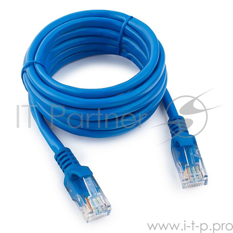 Патч-корд UTP Gembird кат.5e, 2м, литой, многожильный (синий)