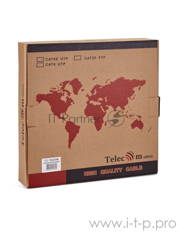 Патчкорд литой TELECOM UTP кат.6 30m