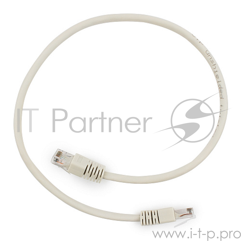Патч-корд UTP Cablexpert кат.6, 0.5м, литой, многожильный (серый)