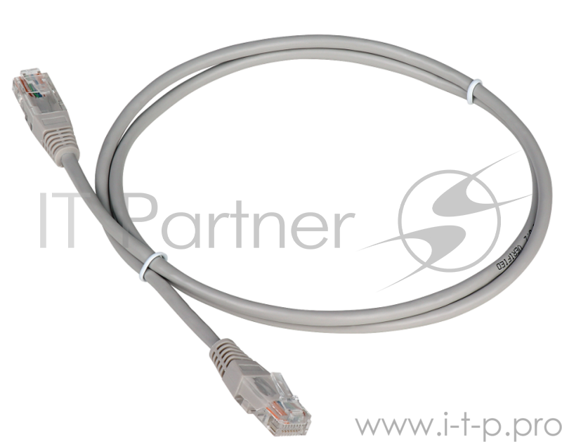 Патч-корд TWT UTP кат.5e, с заливными колпачками, 20.0 м, серый