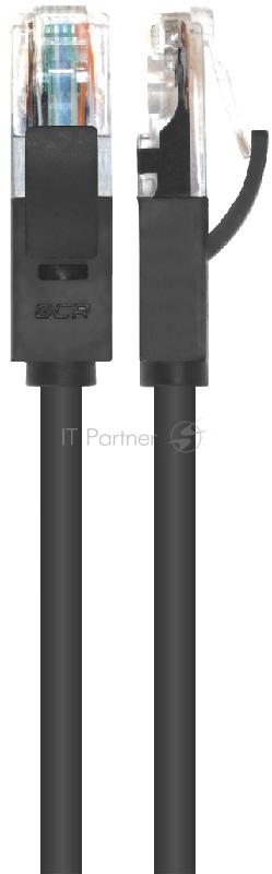 Greenconnect Патч-корд прямой 0.1m, UTP кат.5e, черный, позолоченные контакты, 24 AWG, литой, GCR-LNC06-0.1m, ethernet high speed 1 Гбит/с, RJ45, T568B Greenconnect Патч-корд прямой 0.1m, UTP кат.5e, черный, позолоченные контакты, 24 AWG, литой, GCR-