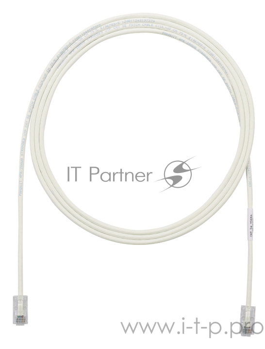 Патч-корд Panduit UTP28CH2M вилка RJ-45-вилка RJ-45 кат.5е 2м белый LSZH