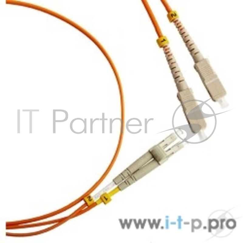 Патч-корд Hyperline FC-50-LC-SC-PC-5M Патч-корд волоконно-оптический (шнур) MM 50/125, LC-SC, duplex, LSZH, 5 м