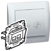 G.Life Розетка RJ45 Кат 5Е UTP 2в. гриф. G.Life Розетка RJ45 Кат 5Е UTP 2в. гриф.